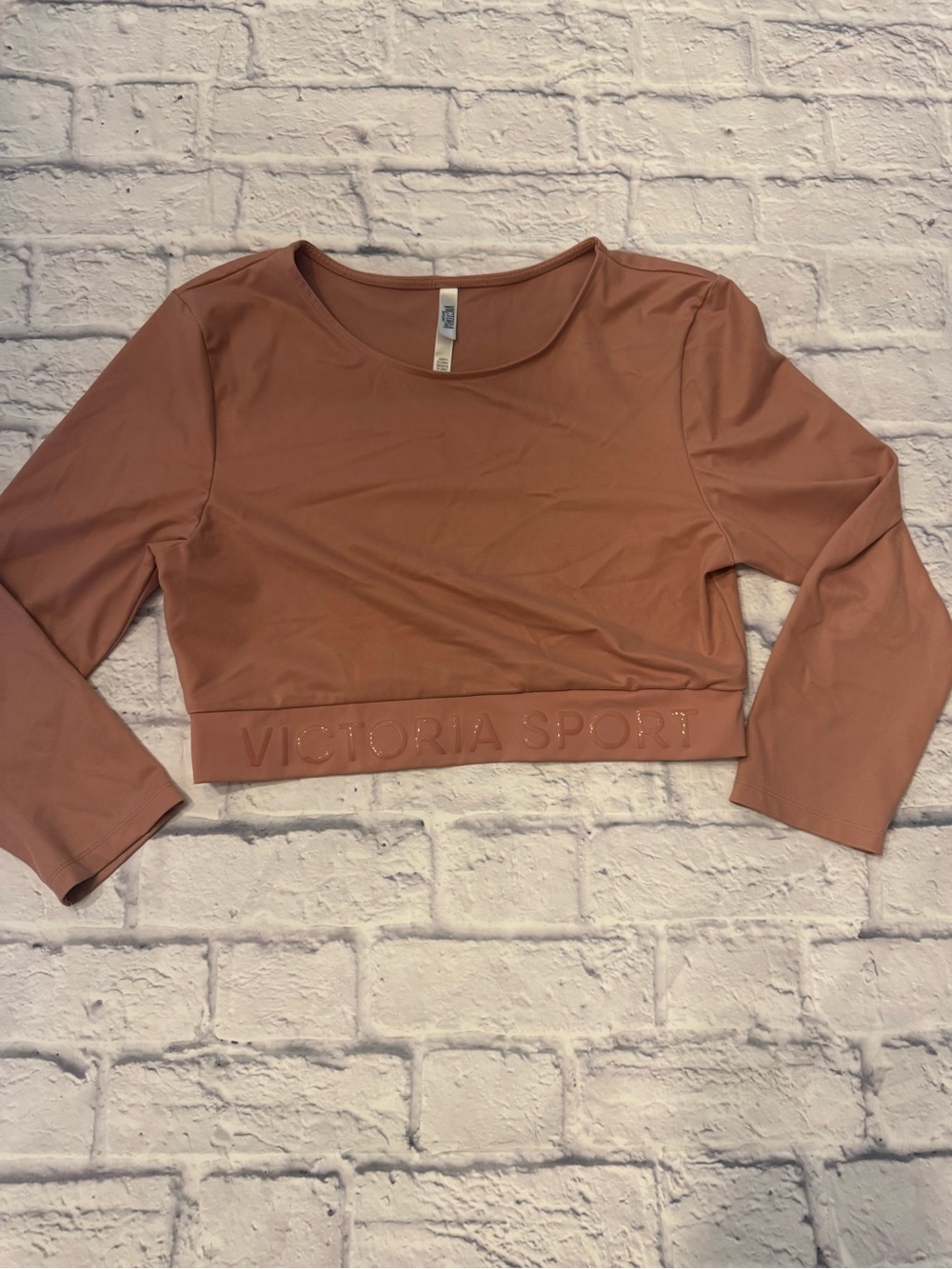 Victoria's Secret Sport Cropped Top - Rose Taupe
